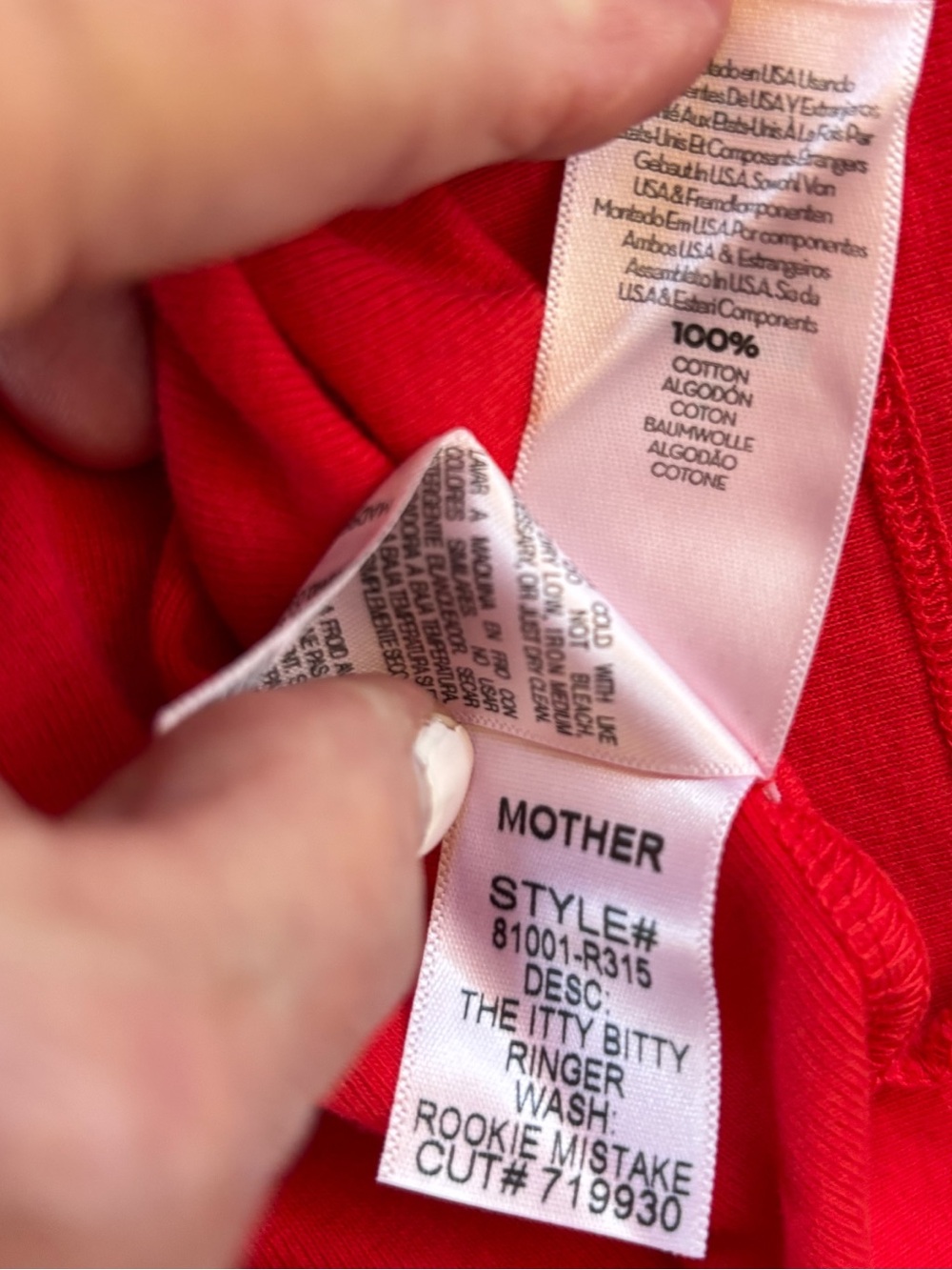 MOTHER DENIM Women's The Itty BittyRinger in Rookie Mistake (L) (NWT) - Picture 6 of 9